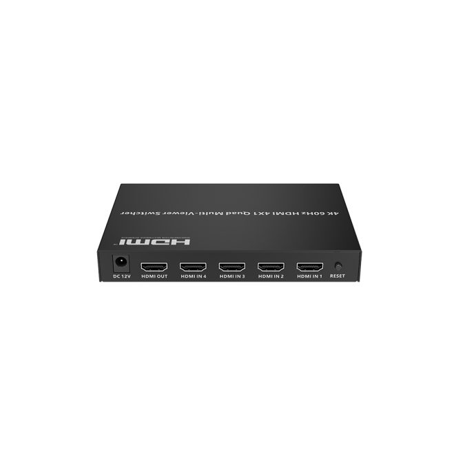 Переключатель HDMI, Lenkeng, LKV401MV-4K60Hz-V2.0, (4K@60Hz, 4x1)
