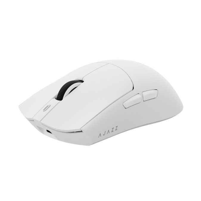 Компьютерная мышь, Ajazz, AJ139P/V3/Max/White, AJ139P V3 Max, Игровая, Оптическая, PAW3395, до 32000 DPI, Беспроводная, USB, 2,4 ГГц, Bluetooth, Белая