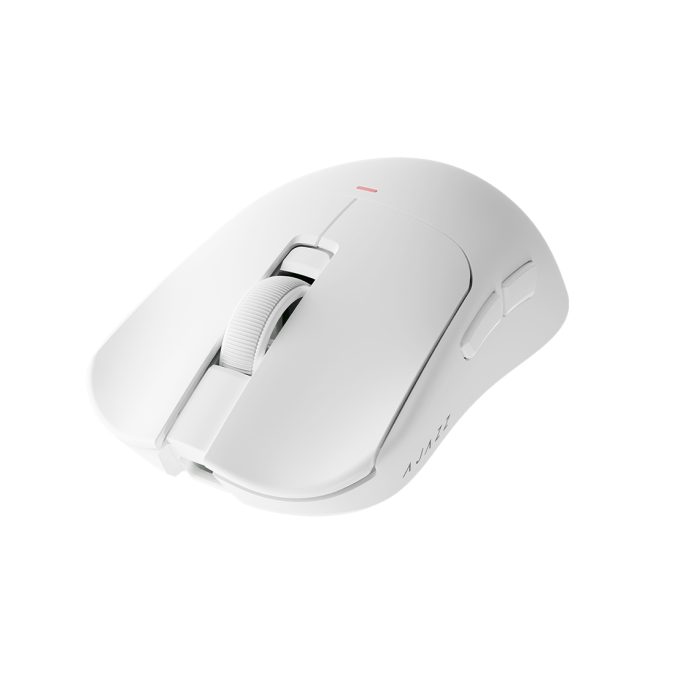 Компьютерная мышь, Ajazz, AJ200NL/AI/MC/White, AJ200 NL AI MC, Игровая, Оптическая, PAW3311, до 24000 DPI, Беспроводная, USB, 2,4 ГГц, NearLink, Bluetooth, AI Functions, Белая