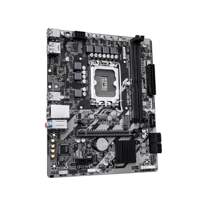 Материнская плата, Gigabyte, H810M K (4719331868697), LGA1851, H810, 2xDDR5 5600/6400, 4xSATA3, 1xM.2 (PCI-E 4.0x4/x2), 1xDP, 1xHDMI, 1xPCI-Ex16, 1xPCI-Ex1, mATX