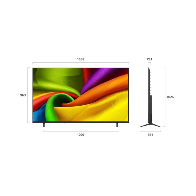 Телевизор, LG, 75NU850B6LA, сабвуфер, 20вт, 60Гц, 4K UHD, 3840x2160, Direct Led, 16:9, HDMI, USB, ethernet, CI, bluetooth, wifi, Vesa 300x300, черный