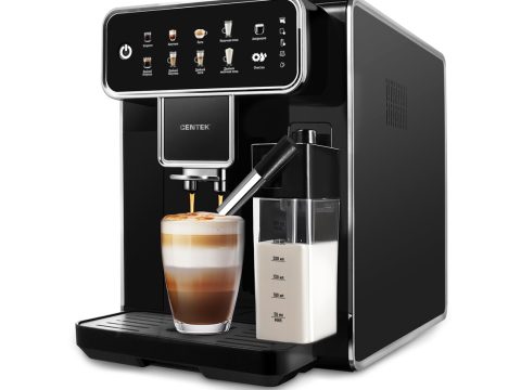 Кофемашина, Centek, CT-1192, 5 в 1, Давление 15 Бар, Мощность 1400 Вт, Латте/Эспрессо/Капучино/Американо/Пена, Автопомол
