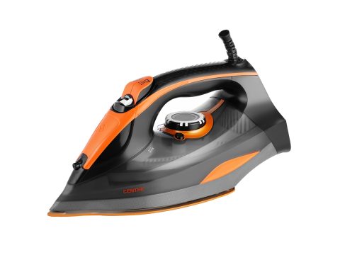 Утюг, Centek, CT-2361, ORANGE, 3300 Вт, Объем 450мл, Паровой удар 195 г/мин., Защита от накипи, Керамическая подошва, Длина кабеля2 м, Распыление, Самоочистка, Мерный стакан