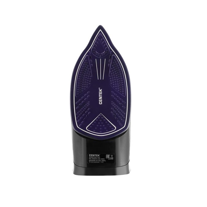 Утюг, Centek, CT-2361, VIOLET, Мощность 3300 Вт, Объем 450 мл, Керамическая подошва, Паровой удар 195 г/мин., LED-индикаторы работы, Самоочистка, Длина кабеля 2 м, Мерный стакан