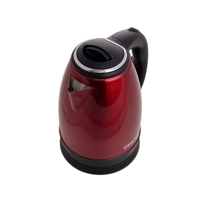 Чайник электрический, Centek, CT-1068, RED, Объем 2л, Мощность 2000 Вт, Длина кабеля 0,75м, Материал корпуса нержавеющая сталь, LED-индикаторы работы, Закрытый нагревательный элемент, Защита от включения без воды, Защита от перегрева