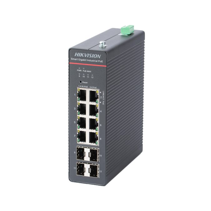 Коммутатор, Hikvision, DS-3T1512HP-SI-8P4F